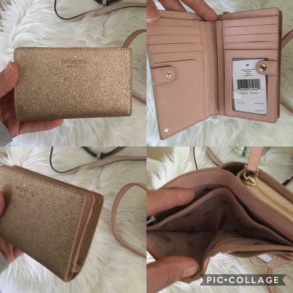 Lastset✨Kate spade glitter satchel& wallet - Picture 7 of 8